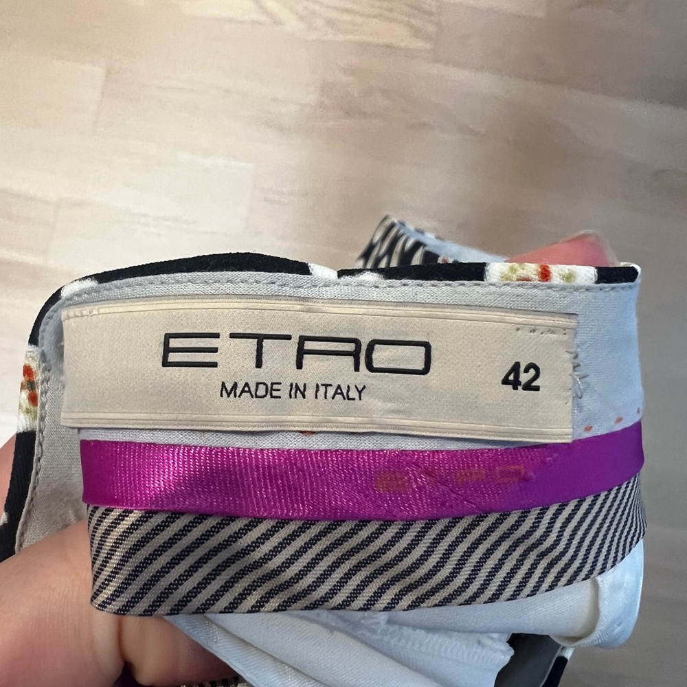 Etro Vibrant Multicolour Trousers - Picture 6 of 6